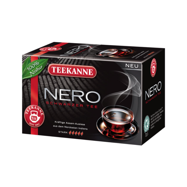 Teekanne Nero, Schwarztee, 20 Teebeutel im Kuvert